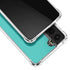 Aqua Blue Blue Solid Galaxy S21 FE Clear Case